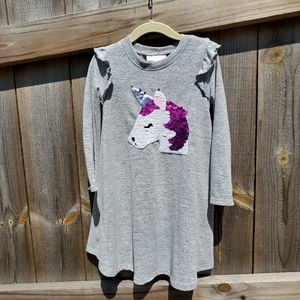 Flip Sequin Unicorn Sweater Dress Size 5